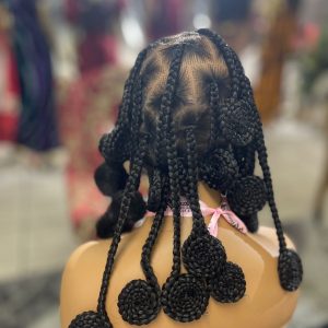 Swirl box braids Full Wig