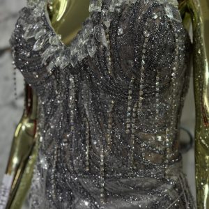 Silver Ball Gown Dress