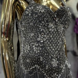 Black and Silver Formal Dress