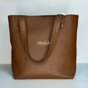 Brown Leather Tote Bag