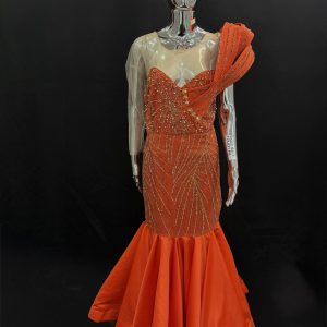 Formal Orange Gown
