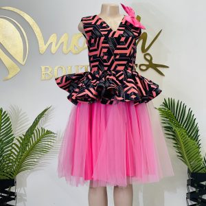 Puplam Traditional Lace With Pink Bow