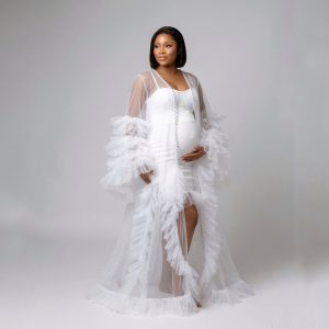 Seraphina Maternity Robe & Corset Set